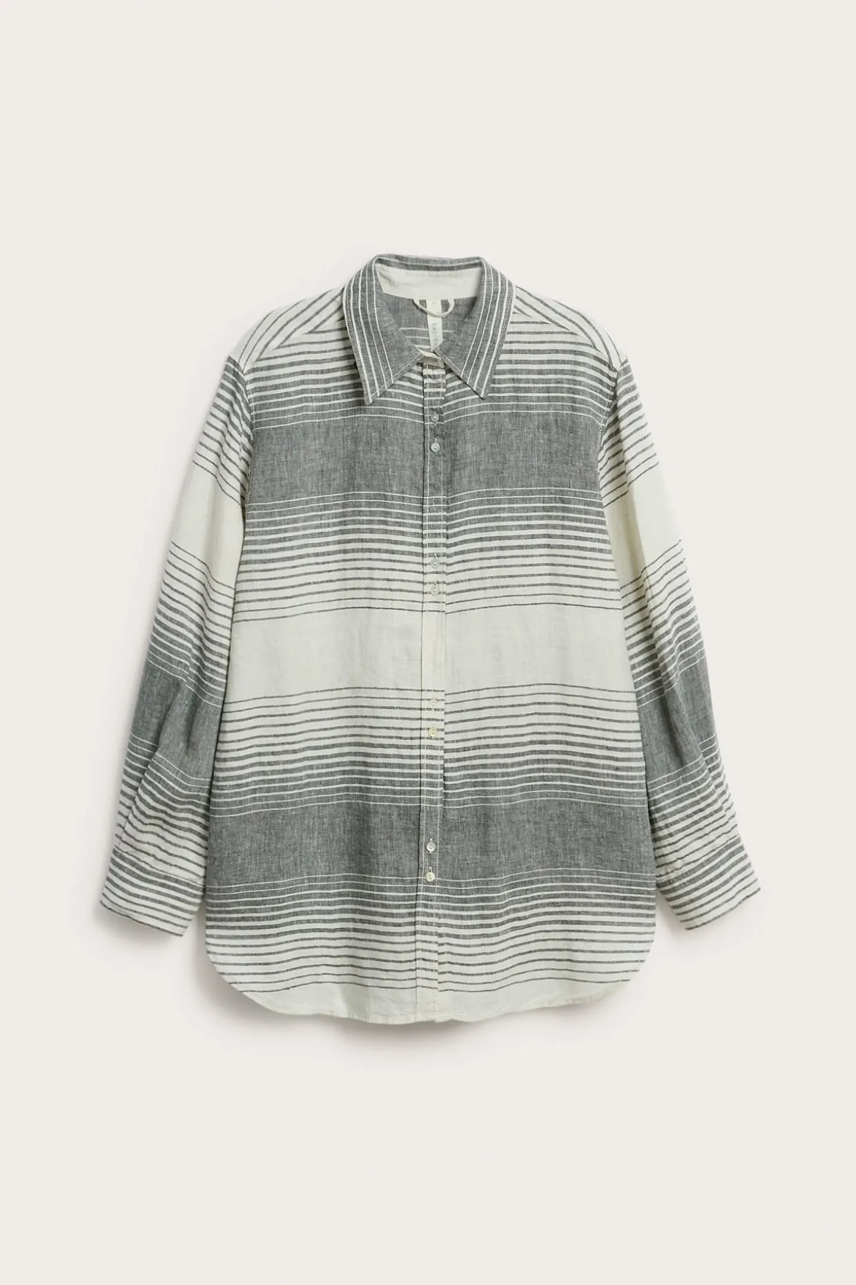 Oversized-mallinen pellavapaita | Tummansininen | Naiset | Kappahl