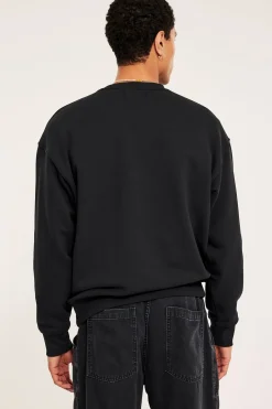 Oversized sweatshirt | Musta | Miehet | Kappahl