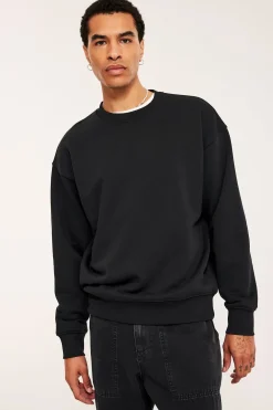 Oversized sweatshirt | Musta | Miehet | Kappahl