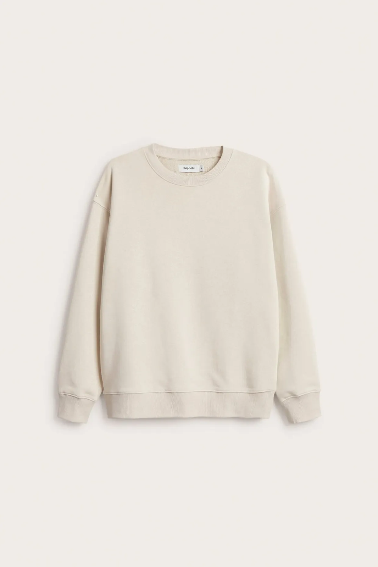 Oversized sweatshirt | Vaaleanbeige | Miehet | Kappahl