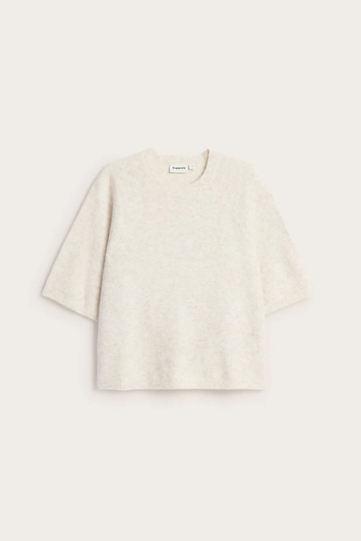 Oversize-mallinen neulottu t-paita | Vaaleanbeige | Naiset | Kappahl