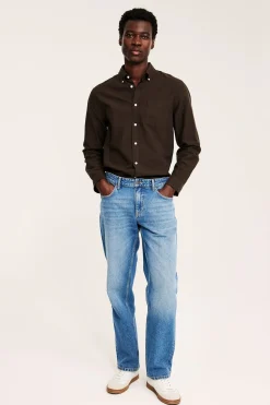 Oxfordpaita regular fit | Melaarattu ruskea | Miehet | Kappahl