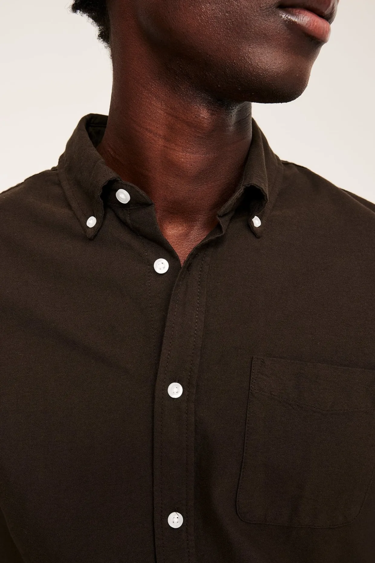 Oxfordpaita regular fit | Melaarattu ruskea | Miehet | Kappahl