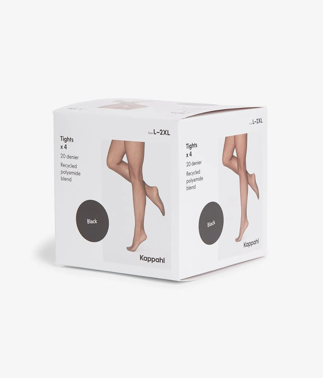 4-pack sukkahousut 20 denieriä | Musta | Naiset | Kappahl