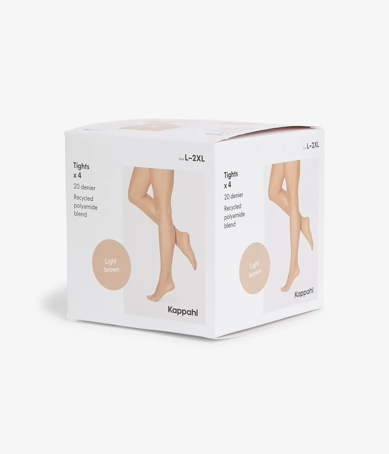4-pack sukkahousut 20 denieriä | Vaaleanruskea | Naiset | Kappahl