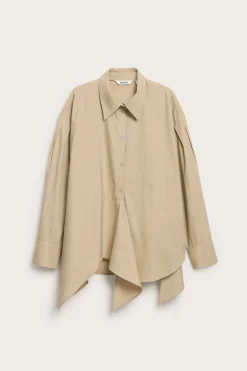 Paita, jossa solmittava nauha | Beige | Naiset | Kappahl