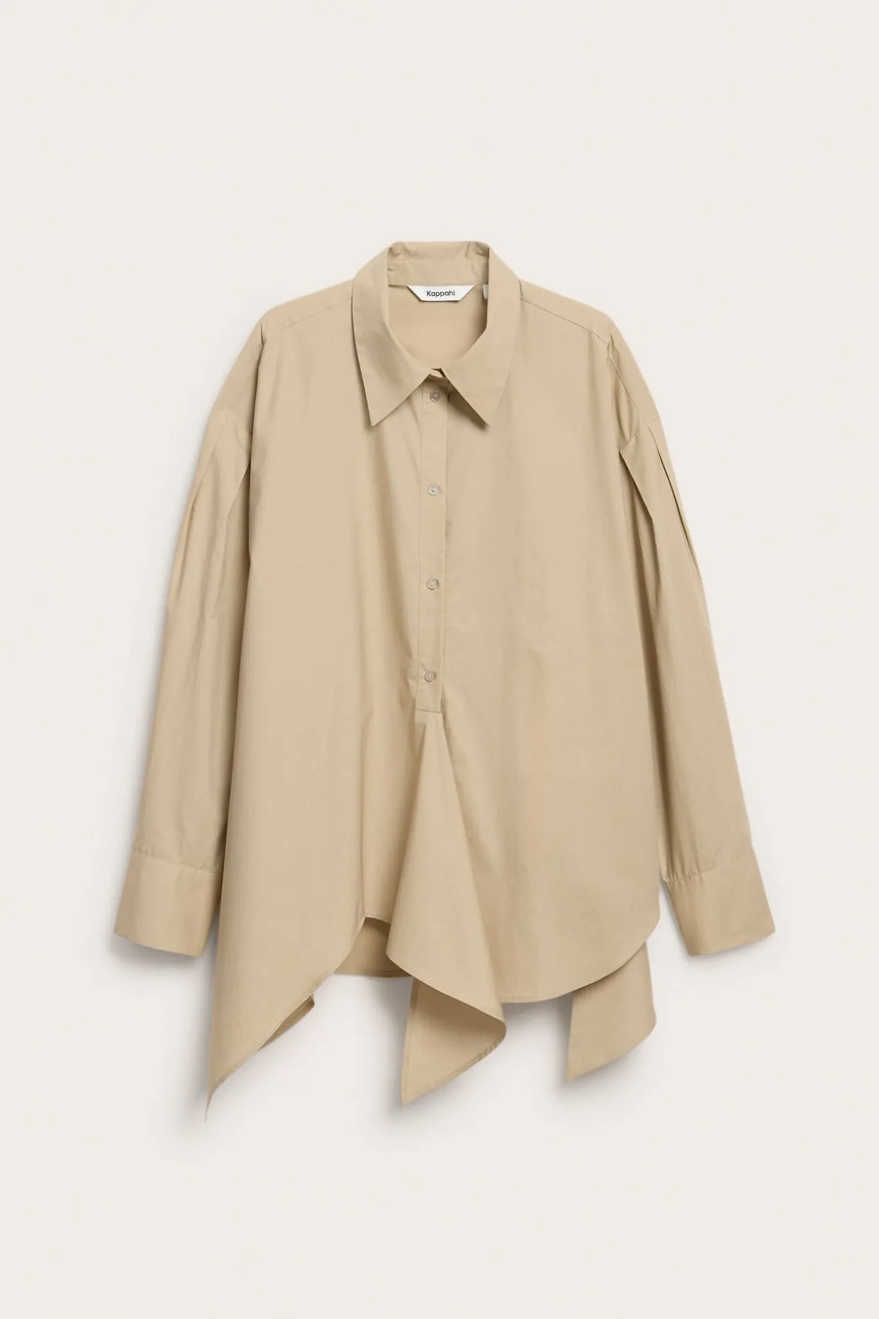 Paita, jossa solmittava nauha | Beige | Naiset | Kappahl