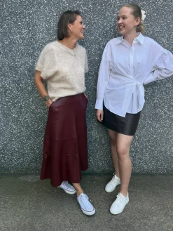 Paita, jossa solmittava nauha | Valkoinen | Naiset | Kappahl