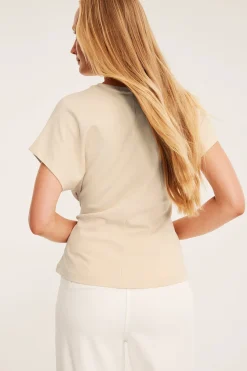Paita solmusomisteella | Beige | Naiset | Kappahl