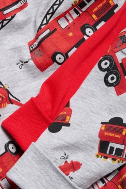 Palopelastaja-kuvioitu pyjama, 2 kpl:n pakkaus | Punainen | Lapset | Kappahl