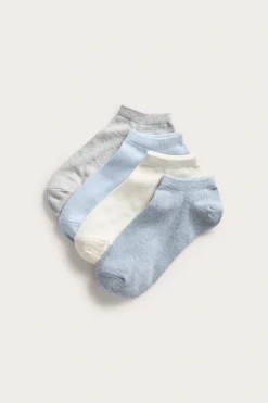 4 paria sneakersukkia | Vaaleansininen | Naiset | Kappahl