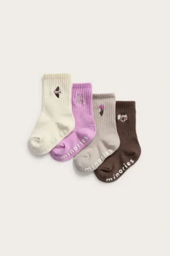 4 parin pakkaus vauvojen sukkia brodeerauksella | Pinkki | Lapset | Kappahl