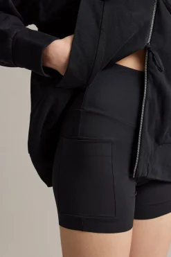 Pehmeää ja joustavaa jerseykangasta olevat trikooshortsit | Musta | Naiset | Kappahl