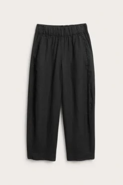 Pellavahousut barrel fit | Musta | Naiset | Kappahl