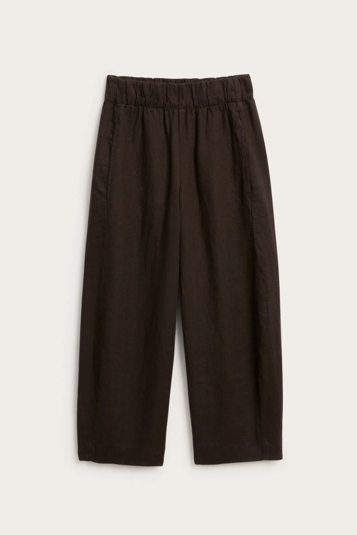 Pellavahousut barrel fit | Ruskea | Naiset | Kappahl