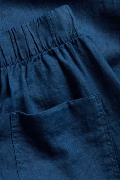 Pellavahousut barrel fit | Sininen | Naiset | Kappahl