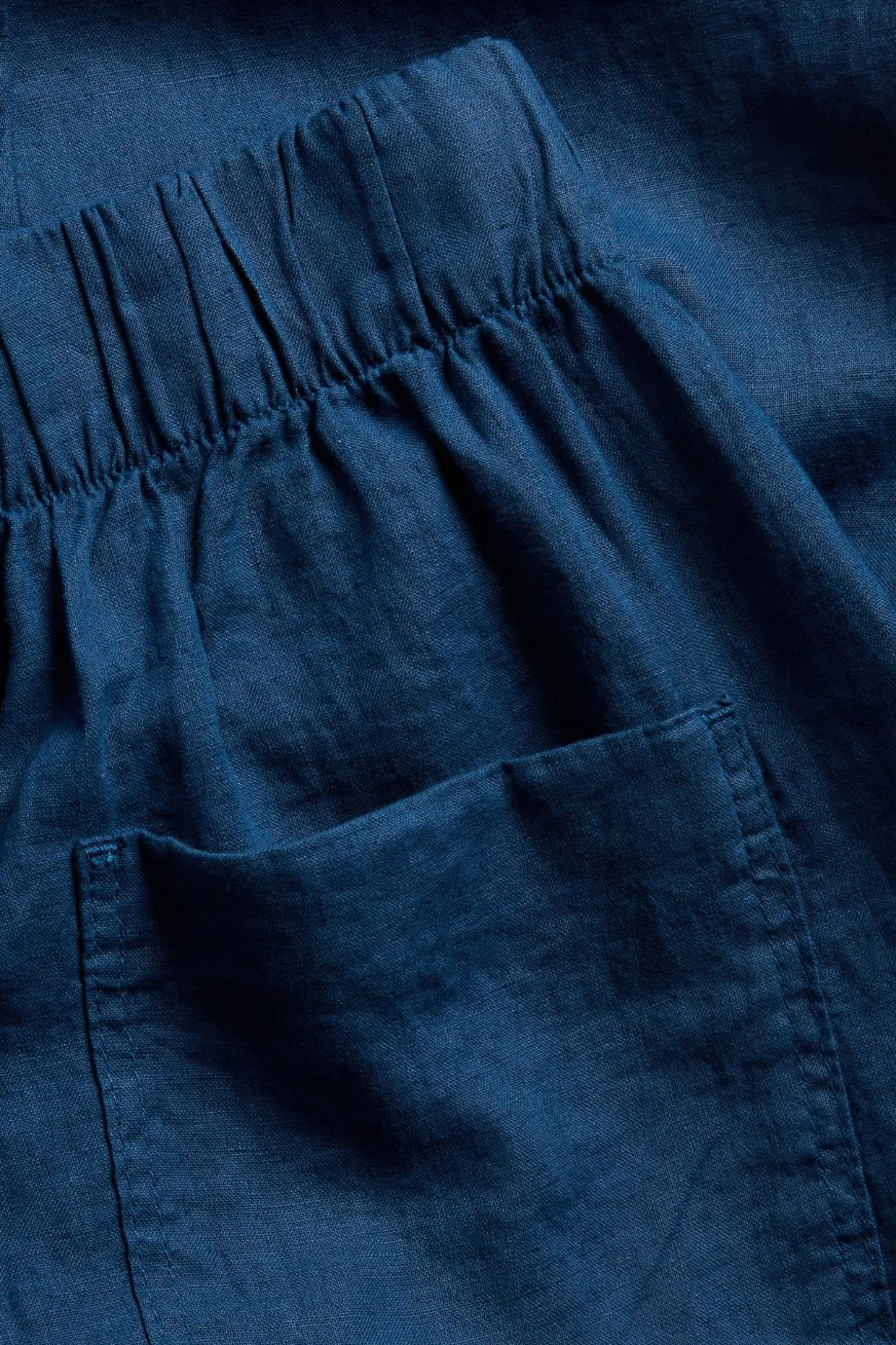 Pellavahousut barrel fit | Sininen | Naiset | Kappahl