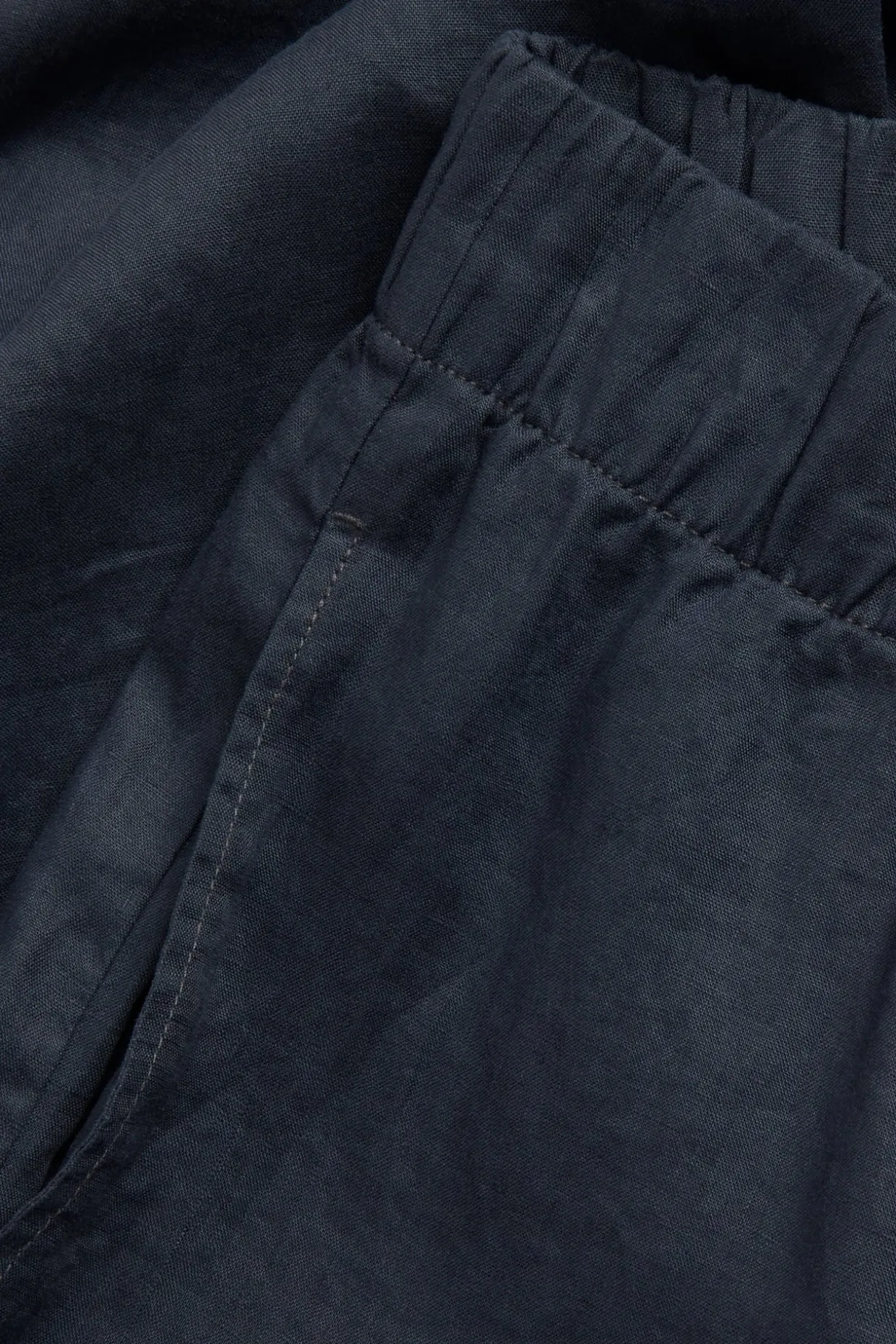 Pellavahousut wide fit | Tummansininen | Naiset | Kappahl