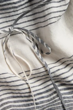 Pellavamekko solmittavalla vyöllä | Tummansininen | Naiset | Kappahl