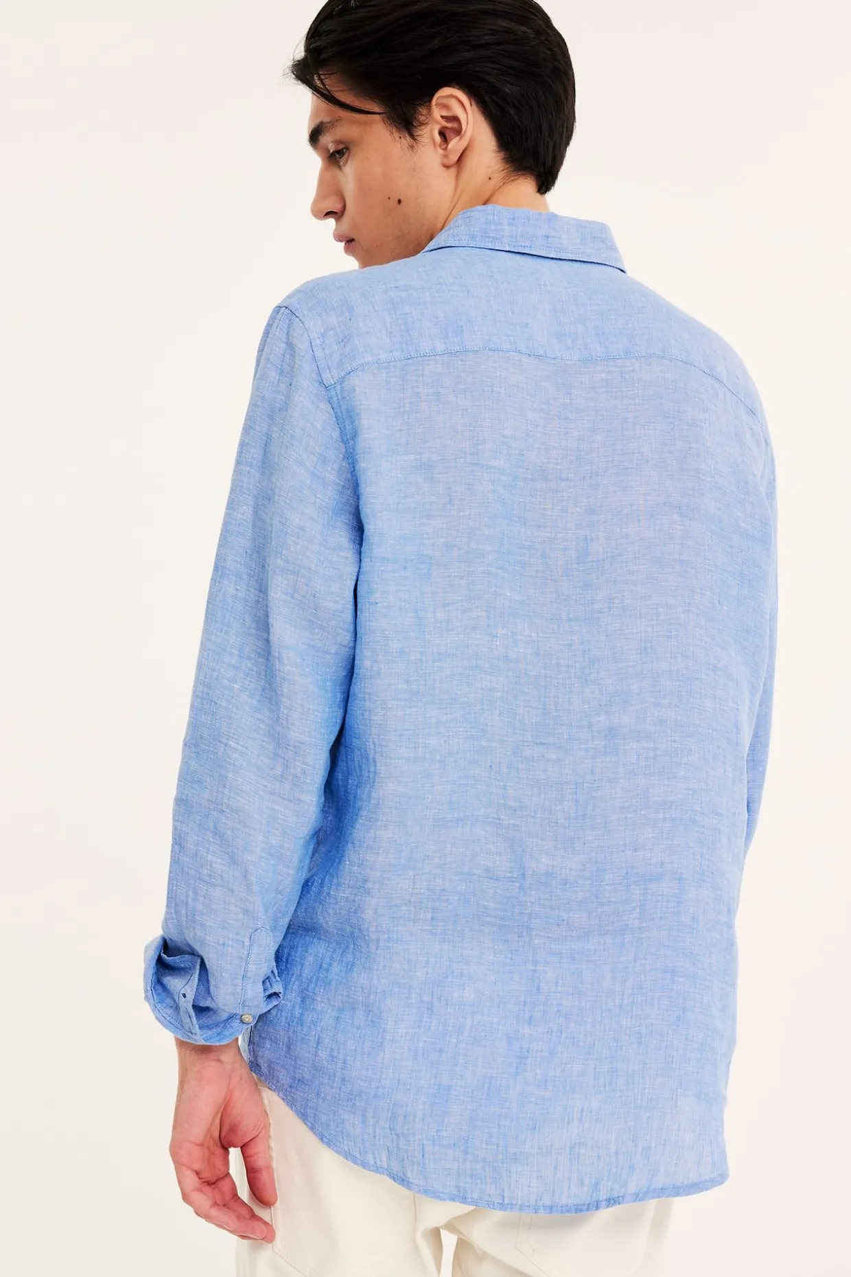Pellavapaita regular fit | Vaaleansininen | Miehet | Kappahl