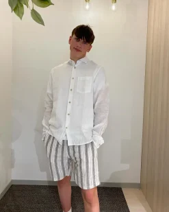Pellavapaita regular fit | Valkoinen | Miehet | Kappahl