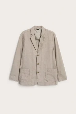 Pellavasekoitebleiseri, regular fit | Ruskea | Miehet | Kappahl