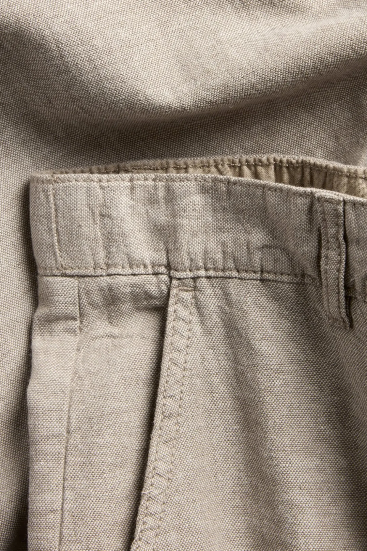 Pellavasekoitehousut regular fit | Vaaleanruskea | Miehet | Kappahl