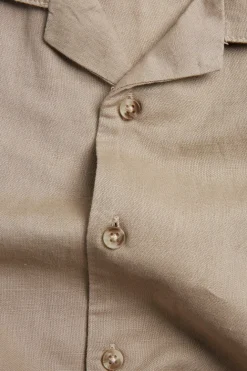 Pellavasekoitetta oleva lyhythihainen paita | Beige | Lapset | Kappahl