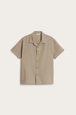 Pellavasekoitetta oleva lyhythihainen paita | Beige | Lapset | Kappahl