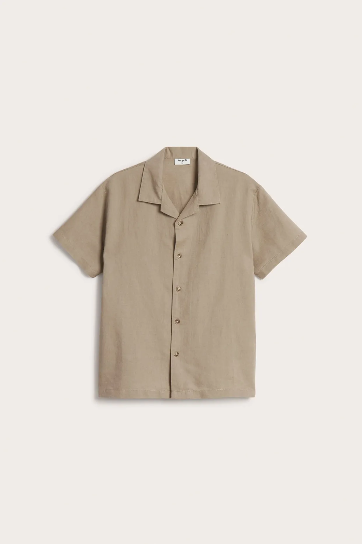 Pellavasekoitetta oleva lyhythihainen paita | Beige | Lapset | Kappahl