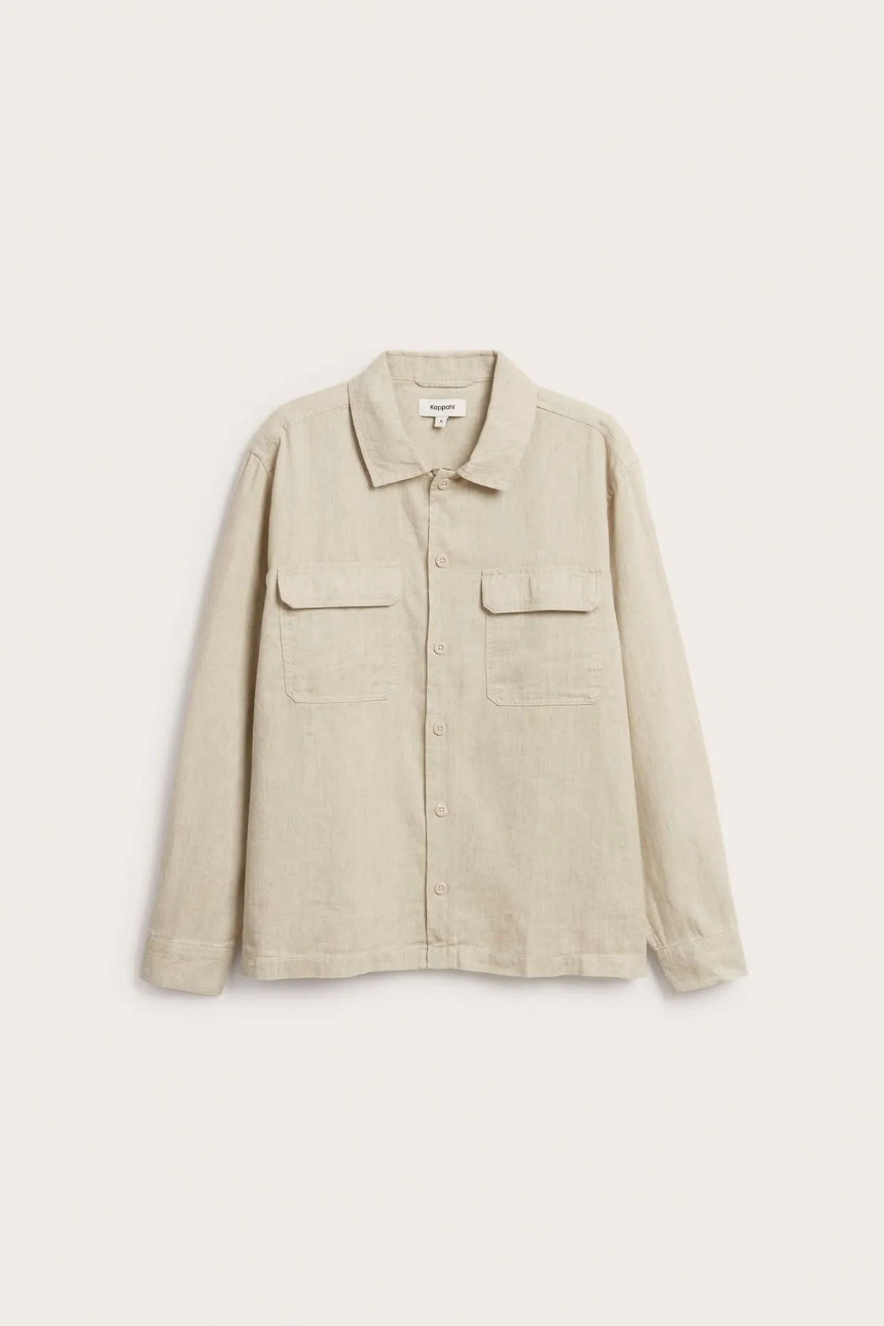 Pellavasekoitetta oleva paitatakki | Beige | Miehet | Kappahl