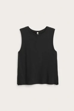 Pellavasekoitetta oleva paita | Musta | Naiset | Kappahl