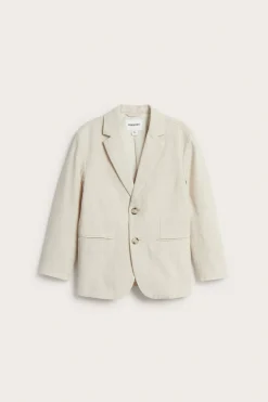 Pellavasekoitetta oleva pikkutakki | Vaaleanbeige | Lapset | Kappahl