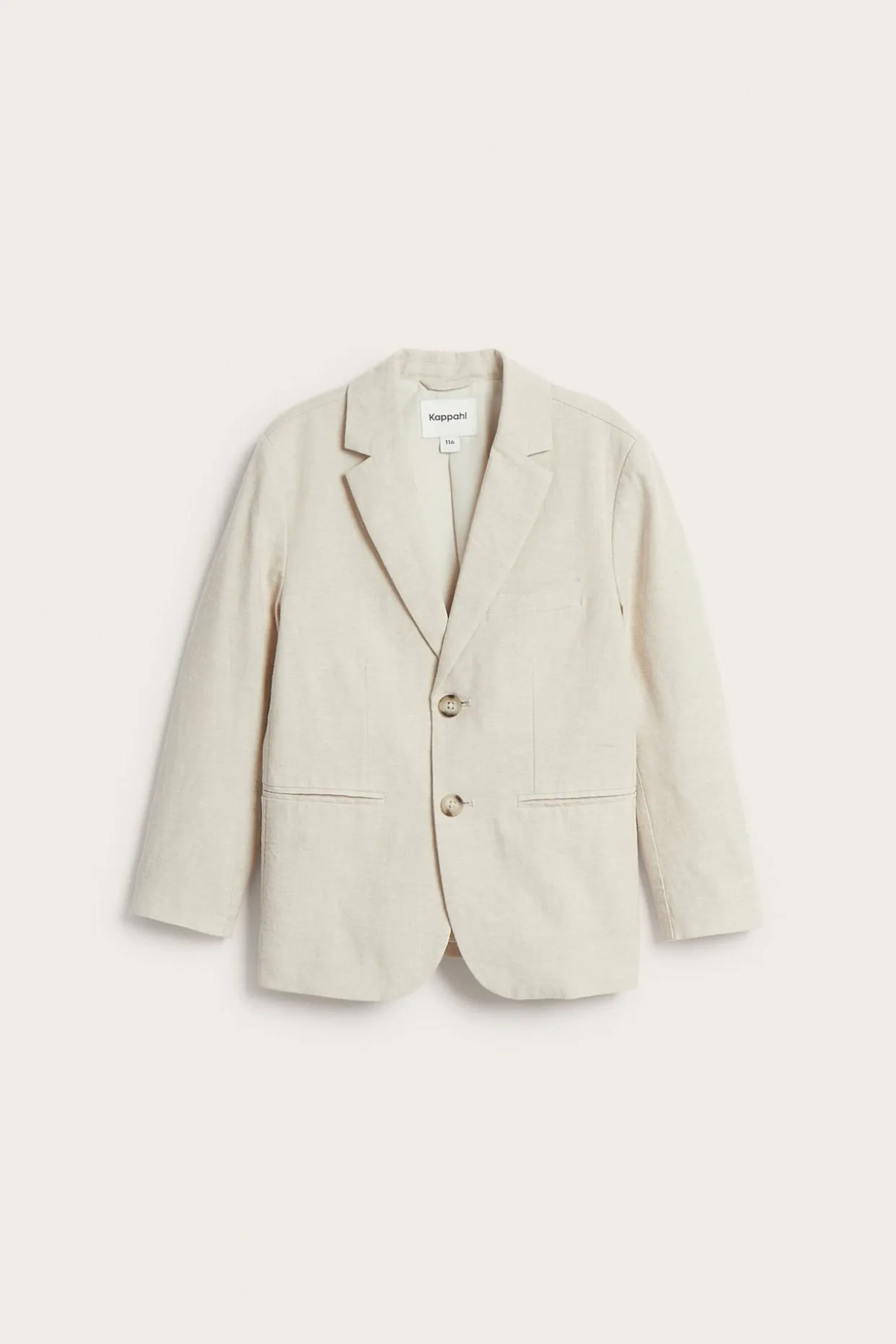 Pellavasekoitetta oleva pikkutakki | Vaaleanbeige | Lapset | Kappahl