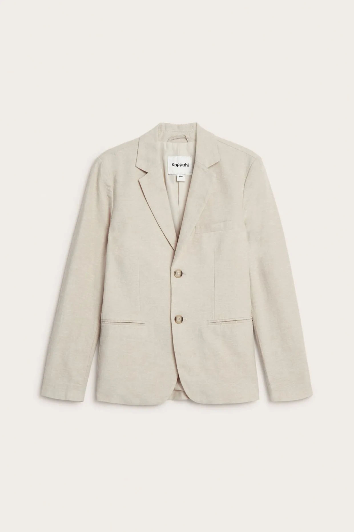 Pellavasekoitetta oleva pikkutakki | Vaaleanbeige | Lapset | Kappahl