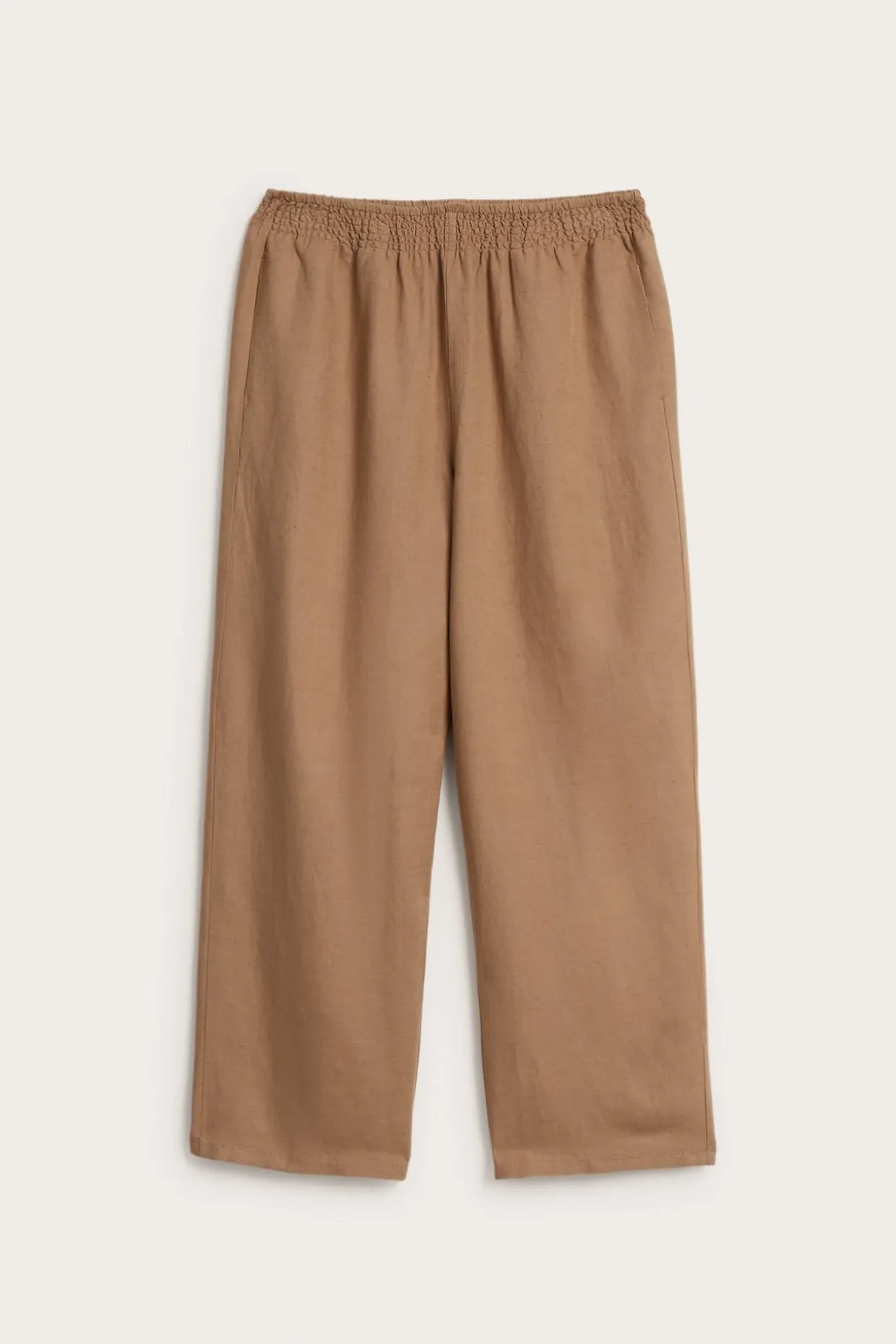 Pellavasekoitetta olevat housut | Beige | Naiset | Kappahl