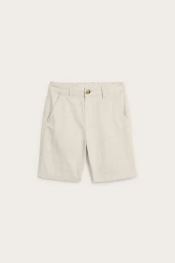 Pellavasekoitetta olevat huolitellut shortsit | Vaaleanbeige | Lapset | Kappahl