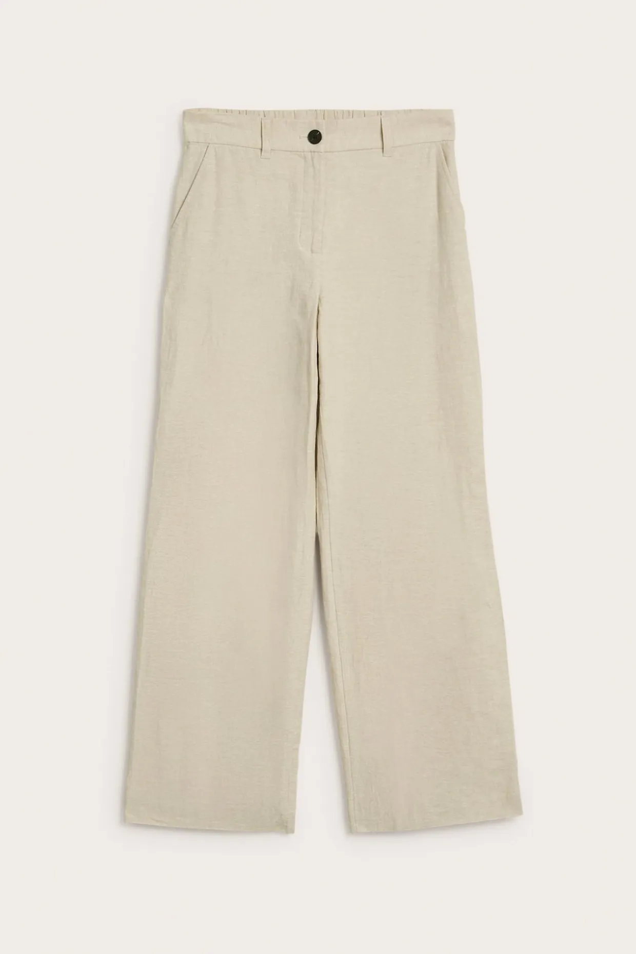 Pellavasekoitetta olevat pukuhousut | Beige | Naiset | Kappahl