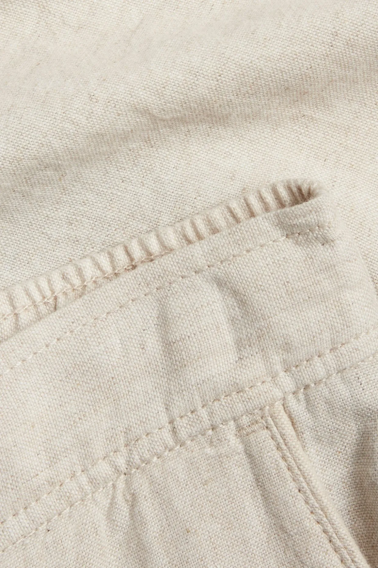 Pellavasekoitetta olevat shortsit | Meleerattu beige | Miehet | Kappahl