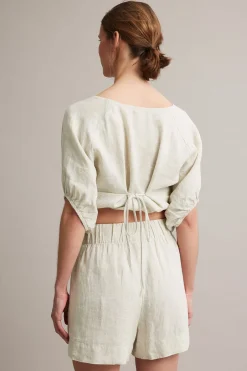 Pellavashortsit | Beige | Naiset | Kappahl