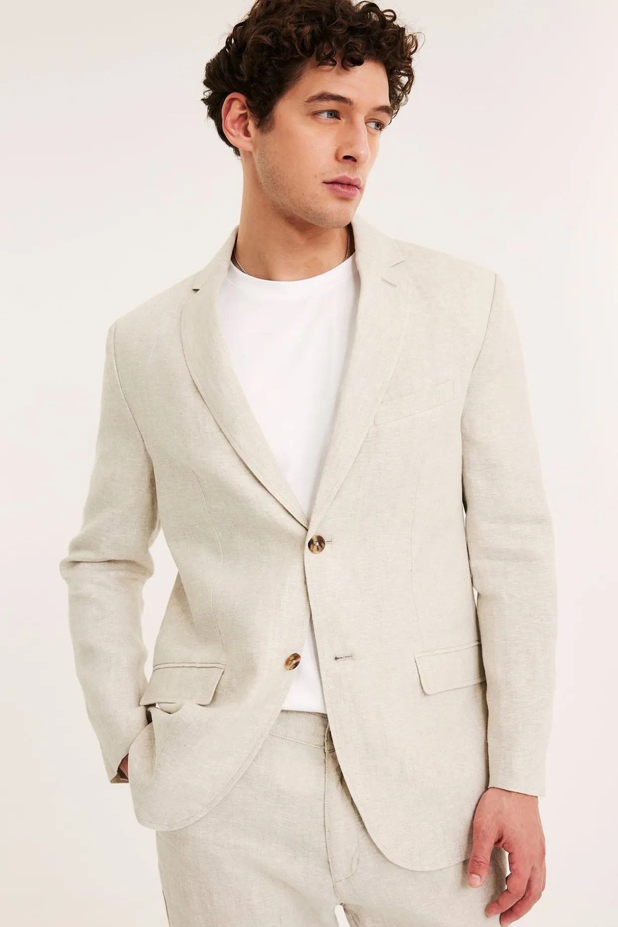 Pellavatakki regular fit