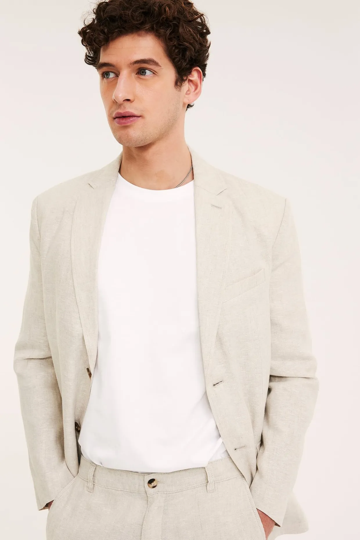Pellavatakki regular fit