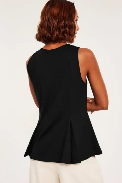 Peplum-paita | Musta | Naiset | Kappahl