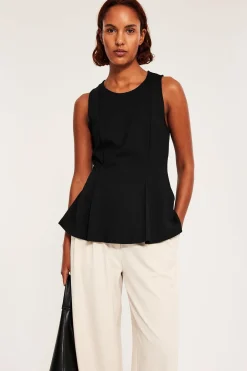 Peplum-paita | Musta | Naiset | Kappahl