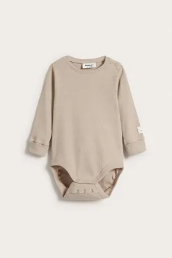 Pidennettävissä oleva ribattu body | Beige | Vauvat | Kappahl
