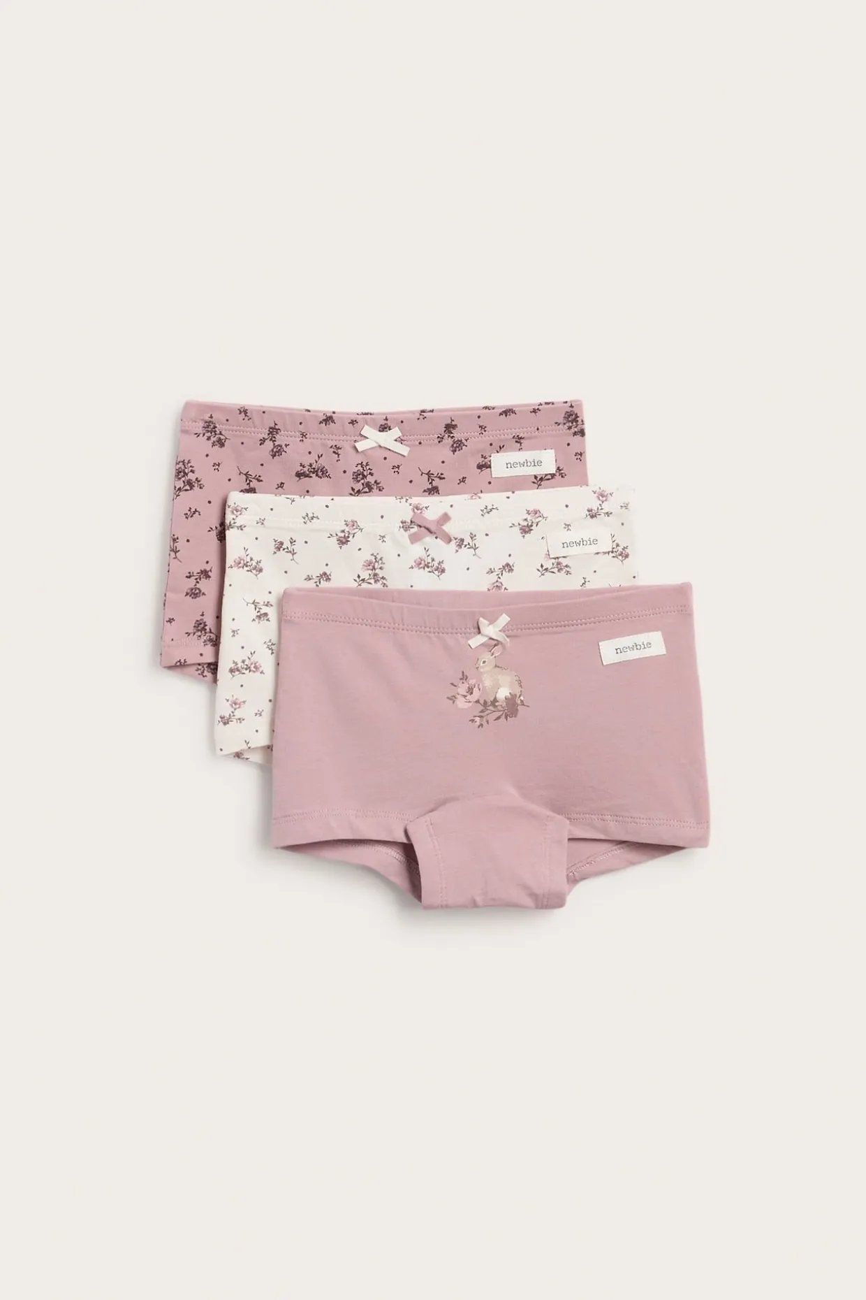 Pienikukalliset bokserit, 3-pack | Pinkki | Lapset | Newbie