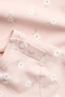 Pienikukkainen lyhythihainen body | Pinkki | Vauvat | Kappahl