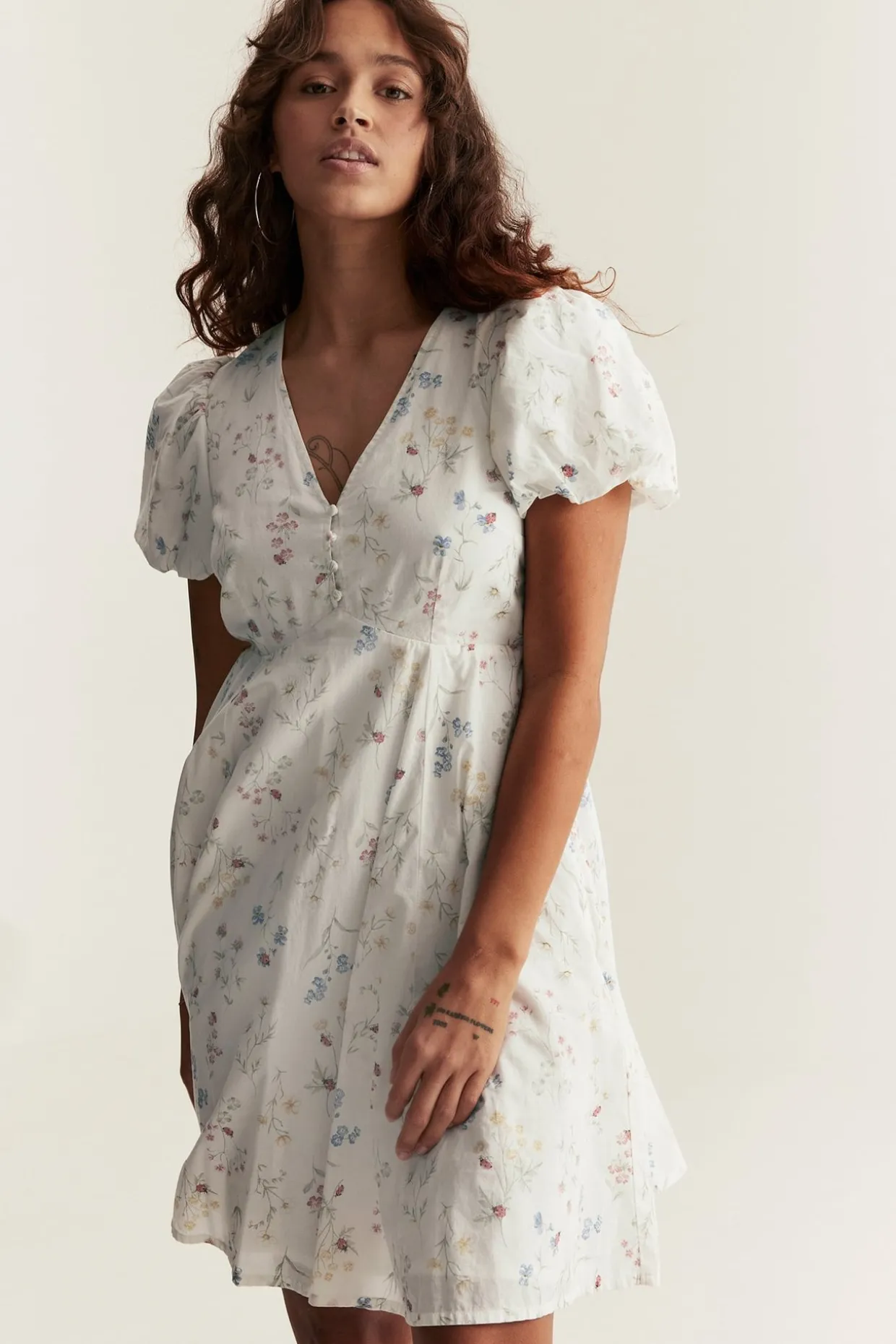 Pienikukkainen mekko, Newbie Woman | Luonnonvalkoinen | Lapset | Newbie