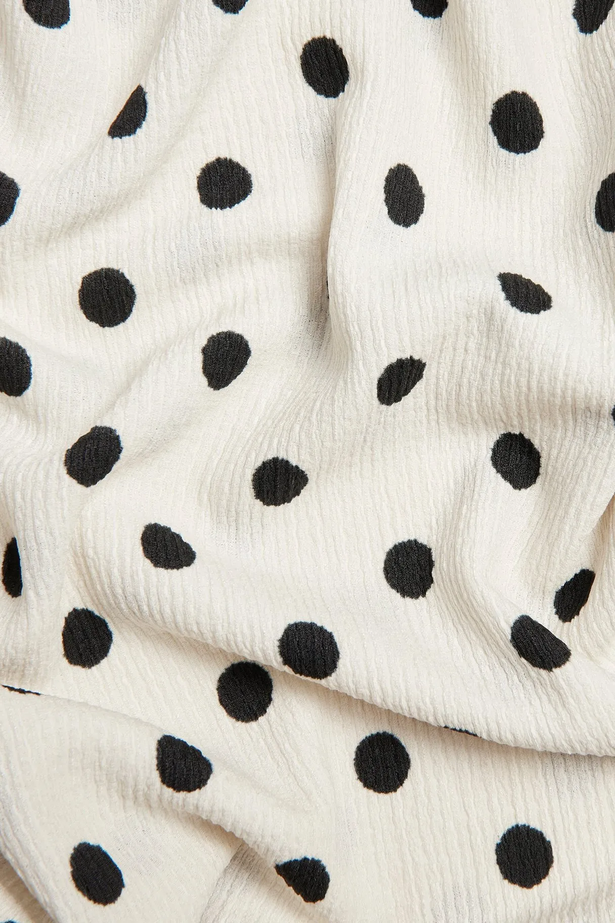 Pilkullinen paita, jossa on leveät hihat | Luonnonvalkoinen | Naiset | Kappahl