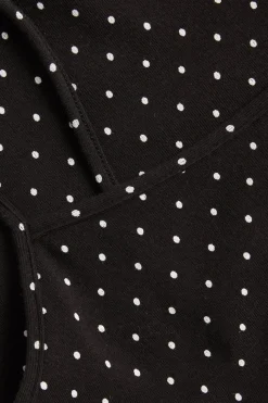 Pilkullinen toppi puuvillatrikoosta | Musta | Lapset | Kappahl